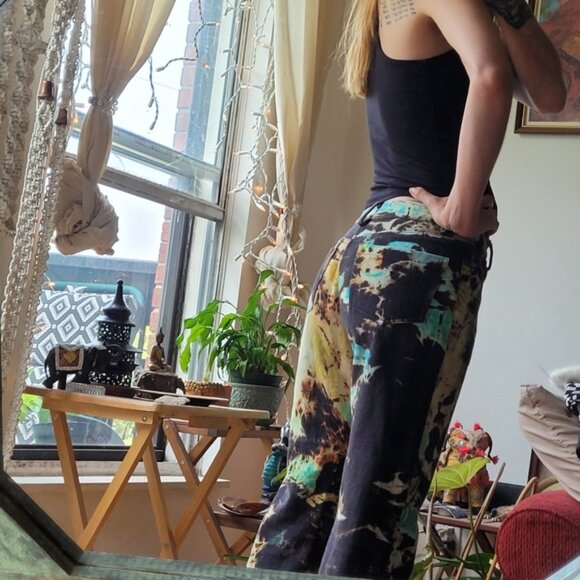 Jaded London tie dye boyfriend fit jeans size 25W - Picture 3 of 6